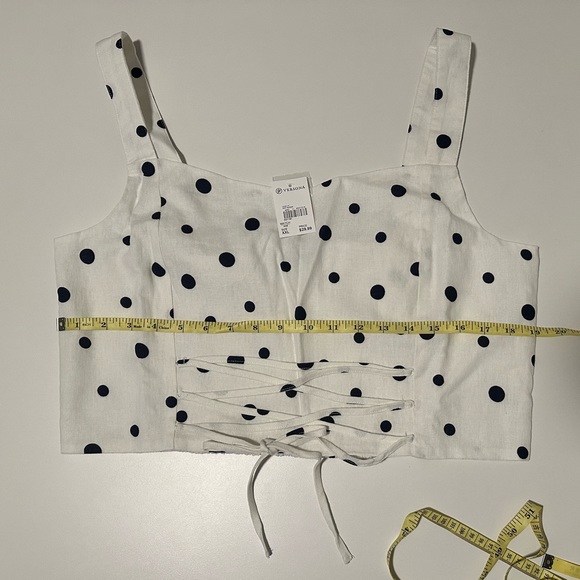 NWT Versona Too Cute Tank White with Dots Size XXL - Picture 9 of 13